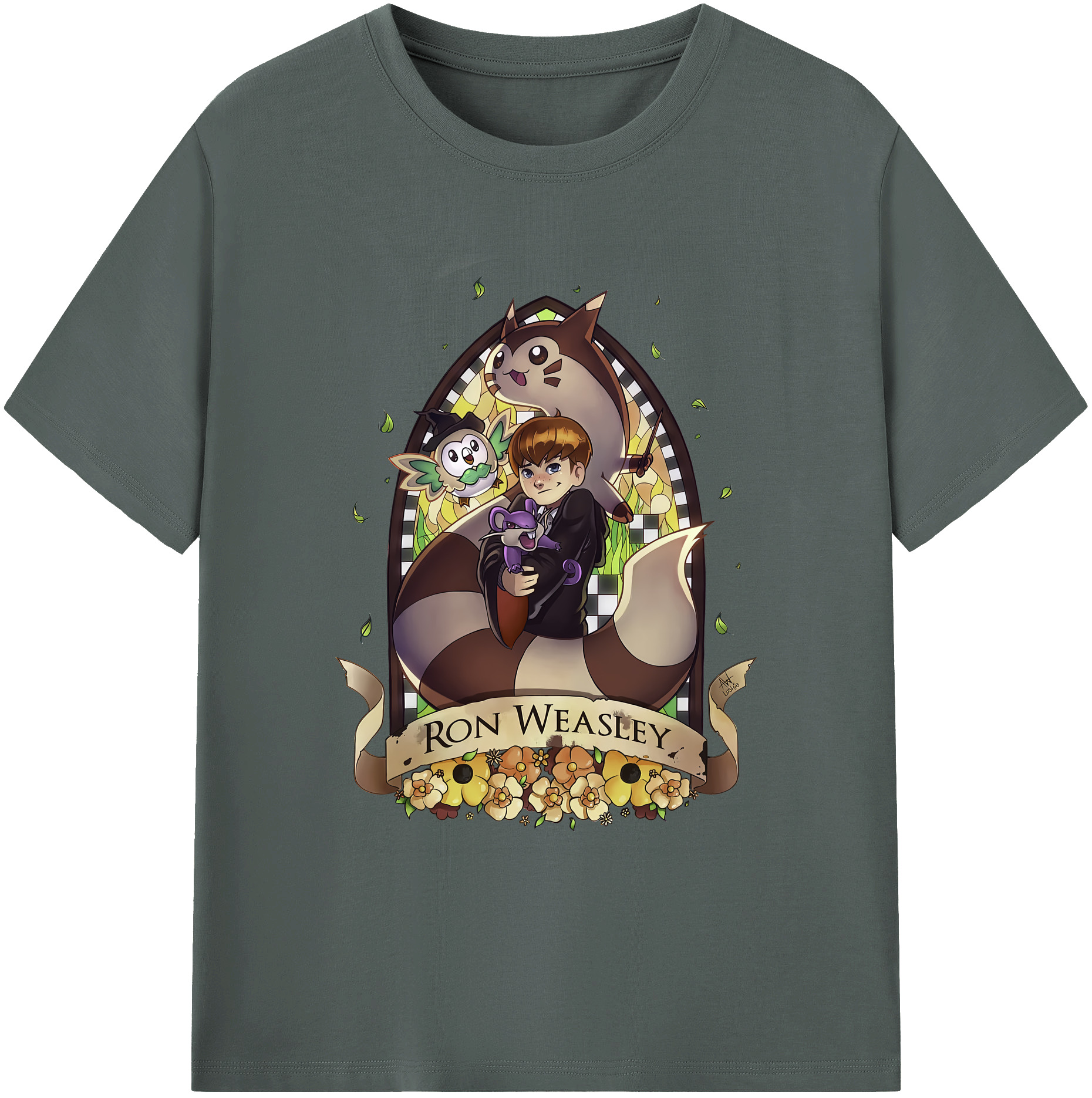 （画像用） Harry Potter ハリー・ポッターシリーズ 綿100％ メンズ半袖Tシャツ｜肌触りやわらか＆通気性